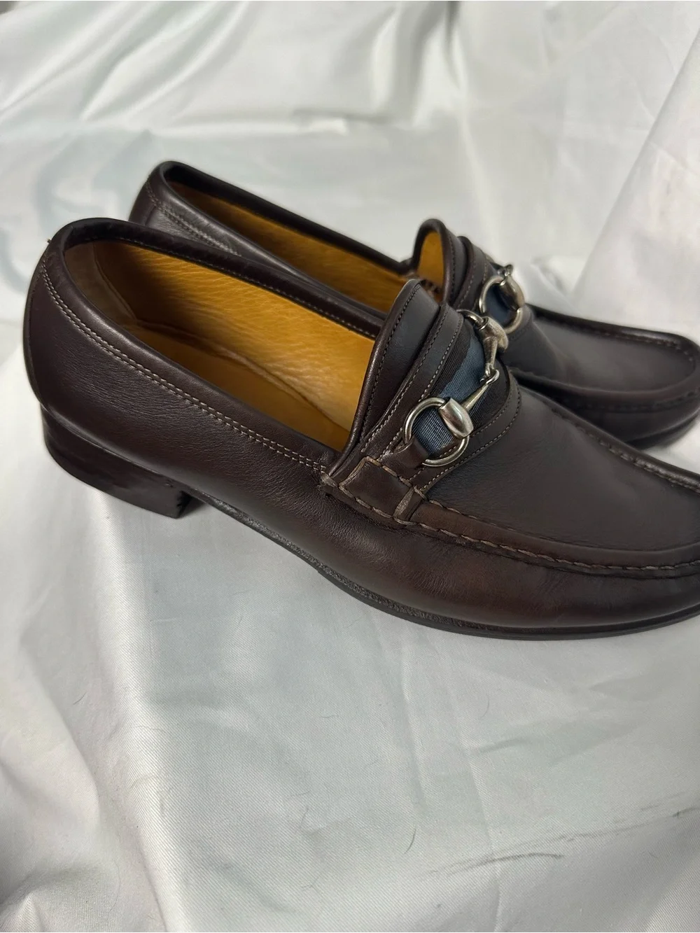 Gucci Horsebit Loafers Men’s 6D Dark Brown Leather Excellent